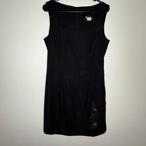 ALL THAT JAZZ Vintage Y2k Floral Embroidered 90's Dress Size 13/14